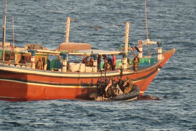 Royal Navy warship HMS Dragon has seized three tonnes of hashish in the Gulf this year
