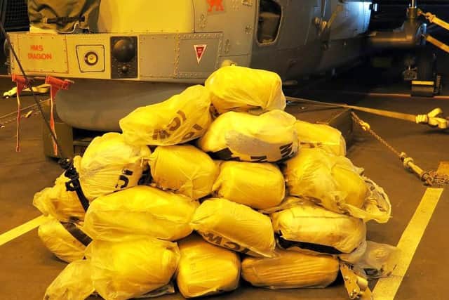 Royal Navy warship HMS Dragon has seized three tonnes of hashish in the Gulf this year