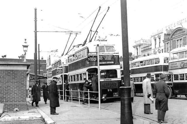 When you could catch a bus to anywhere within and outside Portsmouth from outside the dockyard's main gate on The Hard.