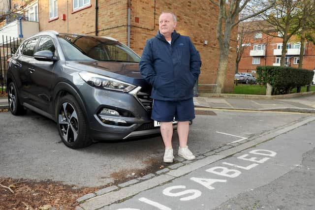 James Jewitt, 59, says if he can't park near his home without risk of losing his space he will remain housebound