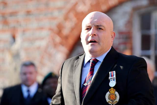 Gary Weaving, CEO and founder of Forgotten Veterans UK. Picture: Sarah Standing (180848-9100)