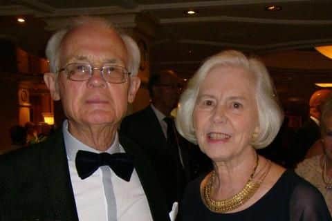 Tony and his wife Jeannette on a cruise with friends in the Baltic