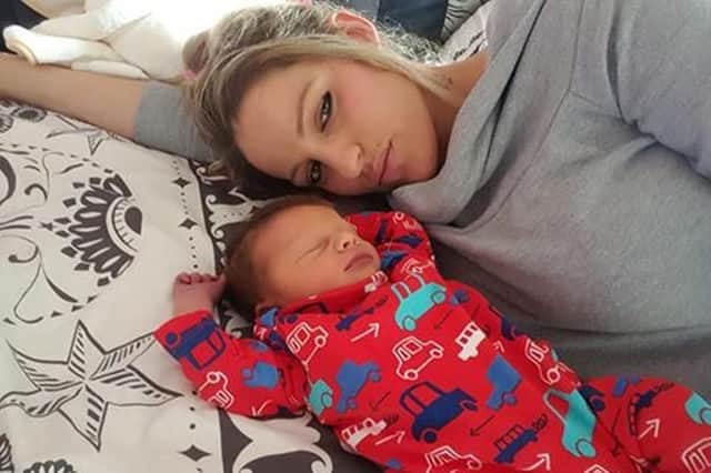 Roxanne Davis with baby Stanley Davis