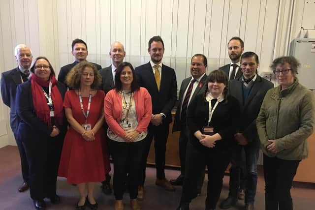 Stephen Morgan MP with Gerald Jones, Labours shadow minister for veterans, reserves and personnel.