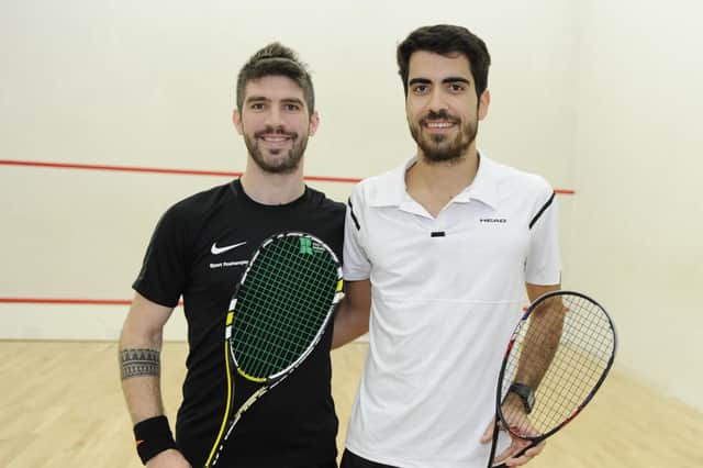 Oliver Pett, left, with Rui Soares Picture: Ian Hargreaves