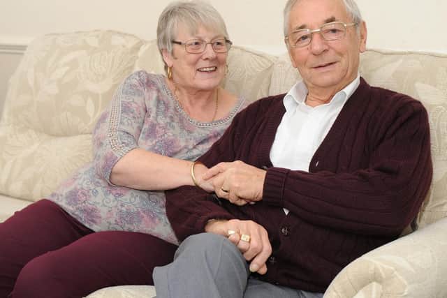 Melvin Louch and his wife, Vi, at their home in Denmead