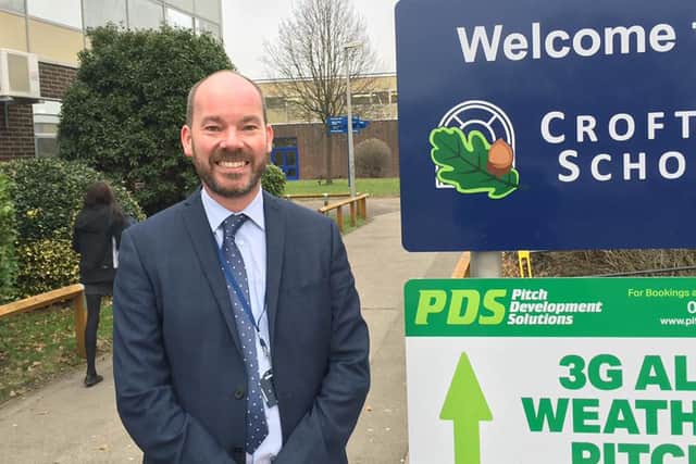 Crofton School headteacher, Simon Harrison. Head teachers have been contacted by police to provide information on the MOMO game craze.