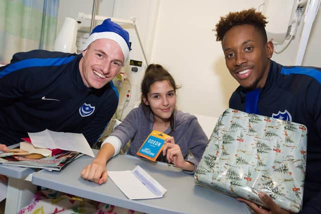 Left to right, Matthew Clarke, Belladonna Galea (14) and Jamal Lowe. Picture: Duncan Shepherd