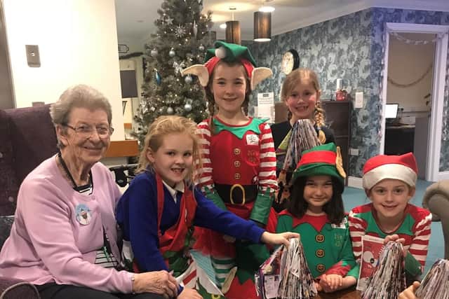 Children from Orchard Lea Junior School in Fareham visited The Ferns Care Home