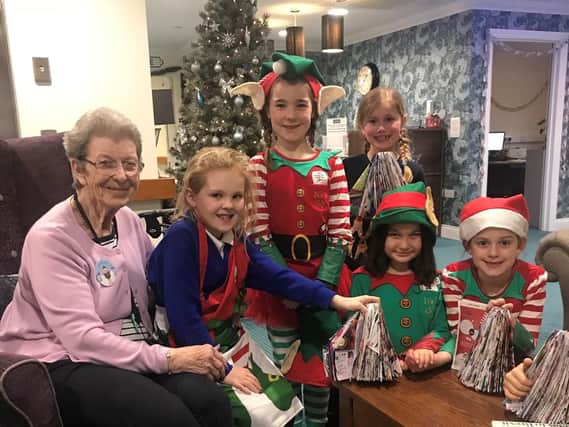 Children from Orchard Lea Junior School in Fareham visited The Ferns Care Home