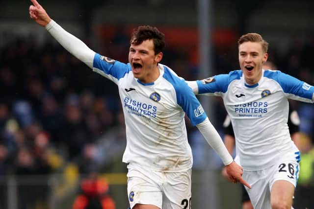 Alfie Rutherford scored in Saturday's 2-2 draw at Dover Picture: Chris Moorhouse