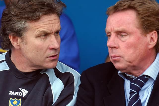 Harry Redknapp's former coach, Kevin Bond, left, now scouts for Pompey
