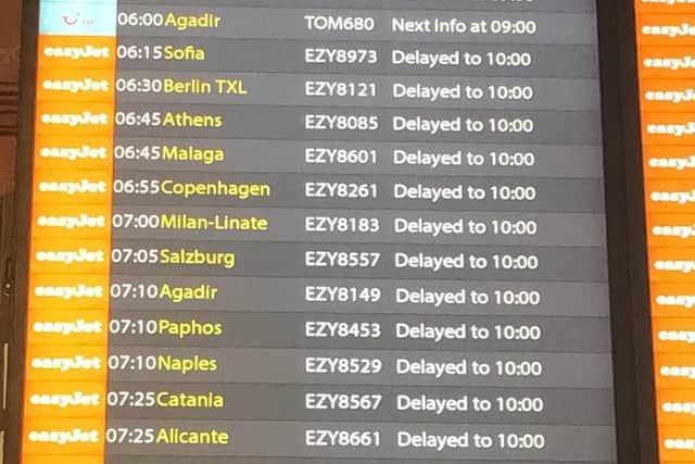 Some flights are delayed, others are cancelled. Picture: Lloyd Wheelhouse
