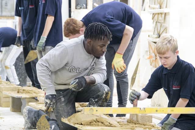 Bay House School students are getting hands-on with construction, courtesy of Berkeley Homes. Picture: Supplied