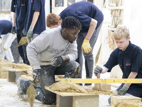 Bay House School students are getting hands-on with construction, courtesy of Berkeley Homes. Picture: Supplied