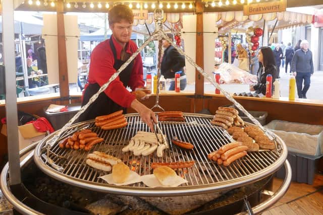 The Christmas food market in Commercial Road, Portsmouth
Picture: Habibur Rahman
