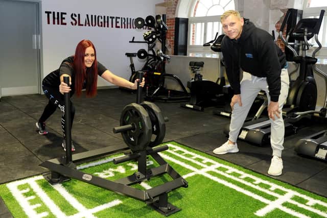 Marina Fitness based in The Slaughterhouse, Weevil Lane, Gosport, is set to open in January 2019.
Pictured is: Sheryl Hogg, operations manager and Darren Brewer, head of PT.
Picture: Sarah Standing (180884-4298)