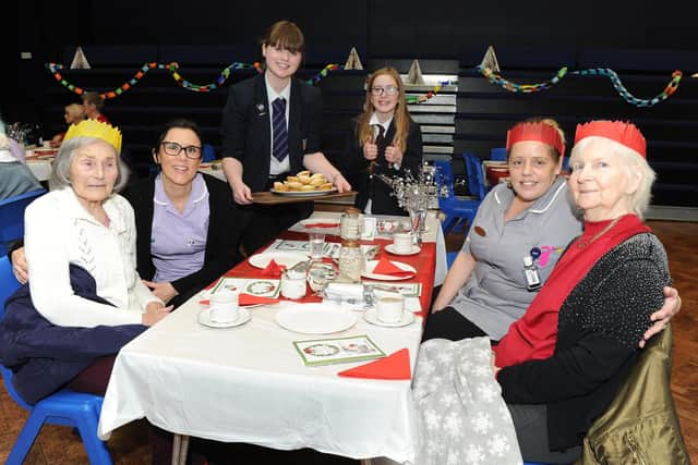 Sylvia Coles, Clare Linke, Pip Hemingway 16, Mia Fry 12, Emma Gunn and Barbara Briggs. The Henry Cort Community College students are organising our 30th anniversary Senior Citizen's Christmas Party.
Picture: Habibur Rahman