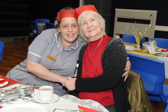 Emma Gunn and Barbara Briggs.  The Henry Cort Community College students are organising our 30th anniversary Senior Citizens Christmas Party at Henry Cort Community College, Fareham.
Picture: Habibur Rahman