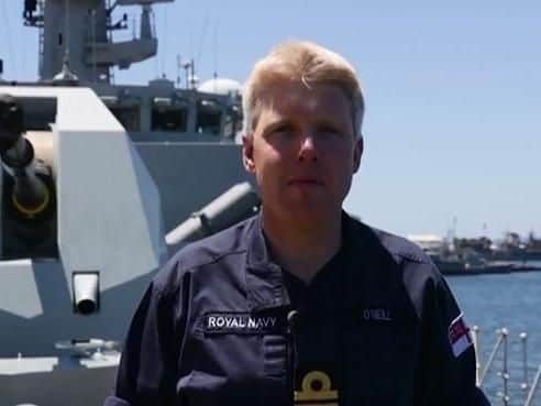 Commander Conor O'Neill, of Southsea, is the commanding officer of frigate HMS Montrose, which will be based in the Pacific over the festive break.