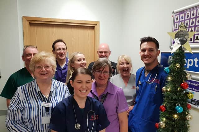 The staff at St Mary's Hospital UTC, who will be working on Christmas Day. Picture: Care UK