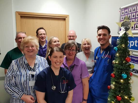 The staff at St Mary's Hospital UTC, who will be working on Christmas Day. Picture: Care UK