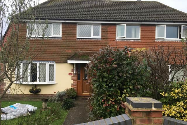 The houses in London Road, Cowplain, where the fire took place