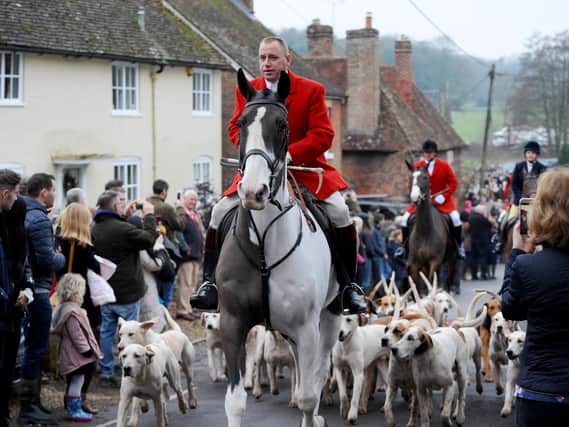 The Hursley Hambledon Hunt held their annual Boxing Day meet at The Bucks Head, Meonstoke in The Meon Valley.

Picture: Sarah Standing (180888-101)