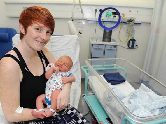 Leiana Ellery (24) from Portchester, gave birth to her son Xander Ellery on Christmas Day at 3.01am weighing 8lb 10oz at Queen Alexandra Hospital in Cosham.

Picture: Sarah Standing (180887-4493)