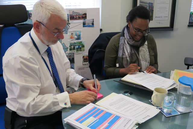 Michael Lane and Marcia Tanyanyiwa