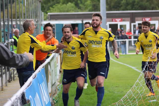 George Barker is back with Gosport Borough and showing his experience. Picture: Keith Fuller (KF Photography)