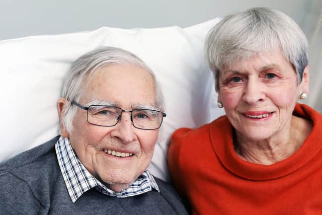 Graham and Juliette Hewitt have both been honoured in the New Years Honours list. the are pictured at Queen Alexandra Hospital, Cosham             Picture: Chris Moorhouse