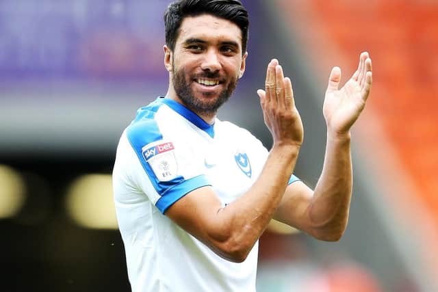 Danny Rose's most recent League One outing for Pompey was in August 2018 at Blackpool. Picture: Joe Pepler