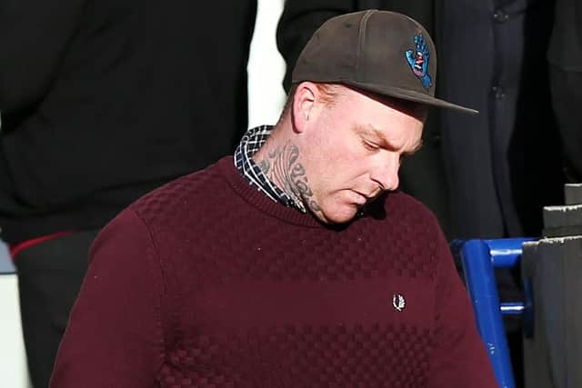 Aron Thompson outside Portsmouth Magistrates' Court