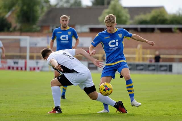 Sam Smart in action for Basingstoke Town. Picture: Steve Gridley