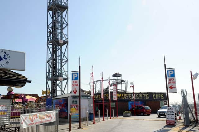 The Funland amusement park on Hayling Island. The incident took place in a Wimpy there