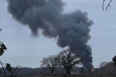 A fire has broken out in Denmead. Picture: Andy Stevens