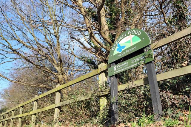 The trees are both in Oakdene Wood, near Forest Way. Picture: Steve Reid