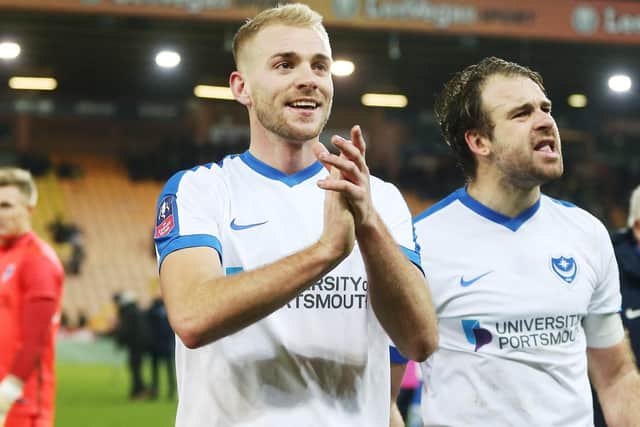 Pompey will now advance to the fourth round of the FA Cup. Picture: Joe Pepler