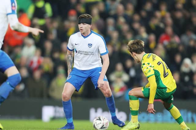 Dion Donohue was handed his first Pompey outing since October. Picture: Joe Pepler