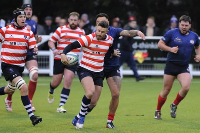 Havant's Ben Chambers during the win against Brighton at Hooks Lane. Picture Ian Hargreaves (050119-8)