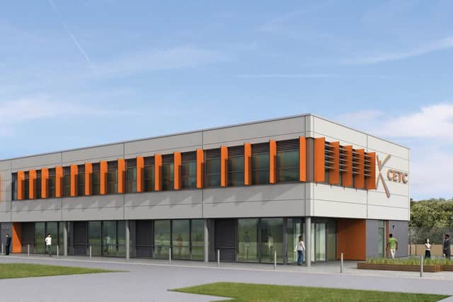 Amiri Construction appointed to build Fareham Colleges new Civil Engineering Training Centre
Pictured: Artist's impression of the new CETC building.