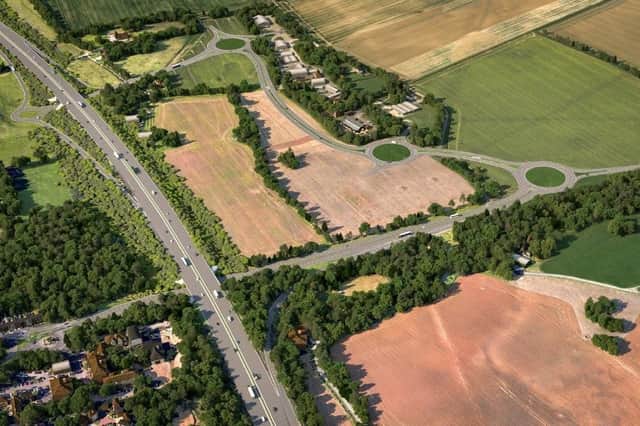 Impression of Junction 10 of the M27
