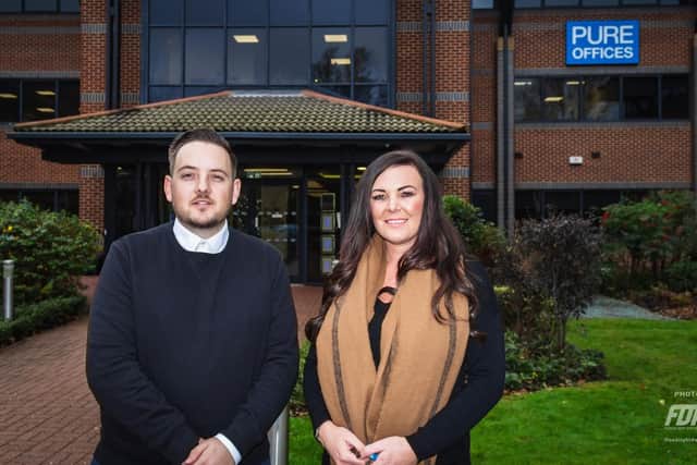 Jemma Dean and Ben Evans, who are running the new Acorn recruitment agency at Pure Offices in Port Solent