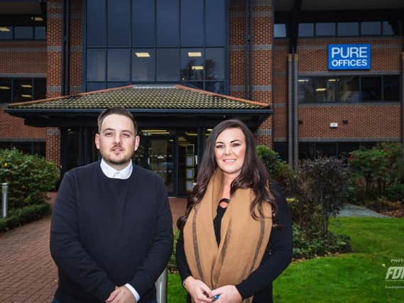 Jemma Dean and Ben Evans, who are running the new Acorn recruitment agency at Pure Offices in Port Solent