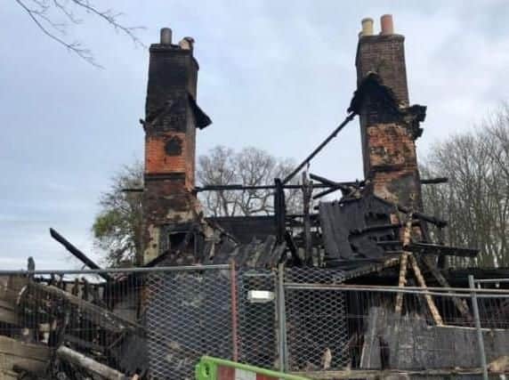 The Railway Cottages after they were destroyed by fire in December, 2018