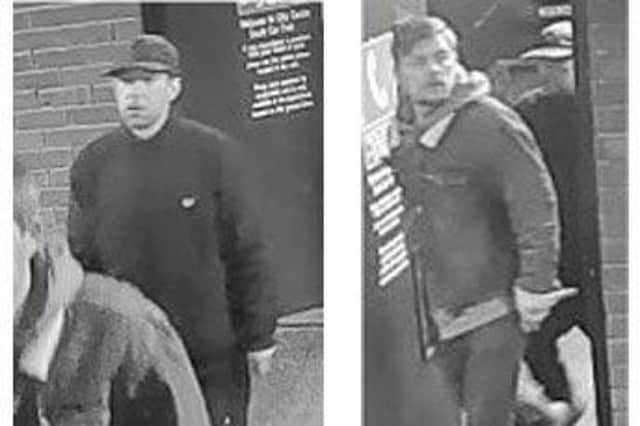 CCTV images of the two men.