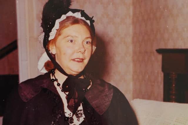 Betty Perryman in the The Heiress in 1970.