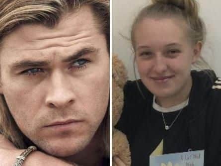 Chris Hemsworth sent a video message to Sian Reeds