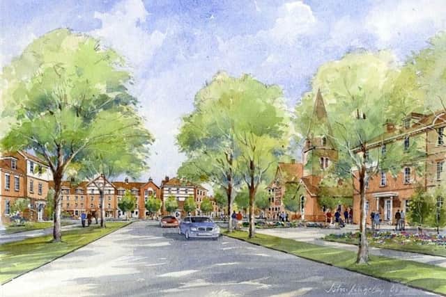 Illustrative view of the village centre